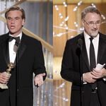The Social Network's Aaron Sorkin and David Fincher took home the Screenplay and Director statues.